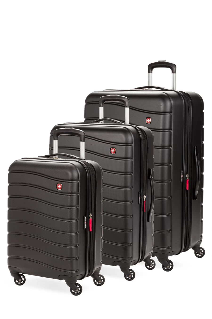 SWISSGEAR 7790 3-Piece Expandable Hardshell Spinner Luggage Set with TSA Lock, Durable Lightweight Suitcase for Travel