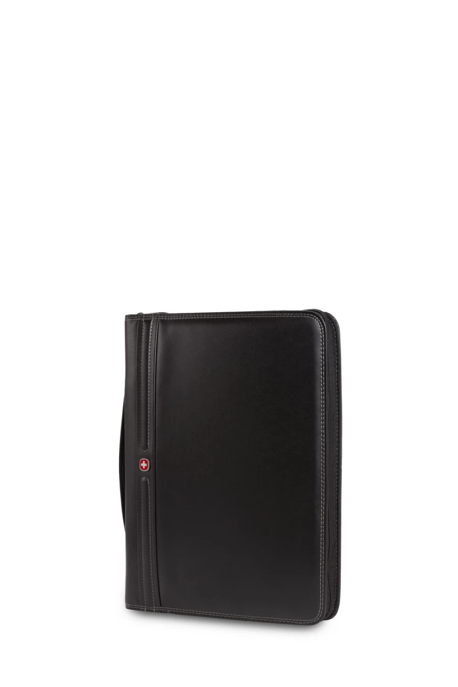 SWISSGEAR Black Zippered Padfolio with Notepad Holder - Professional Business Portfolio Organizer