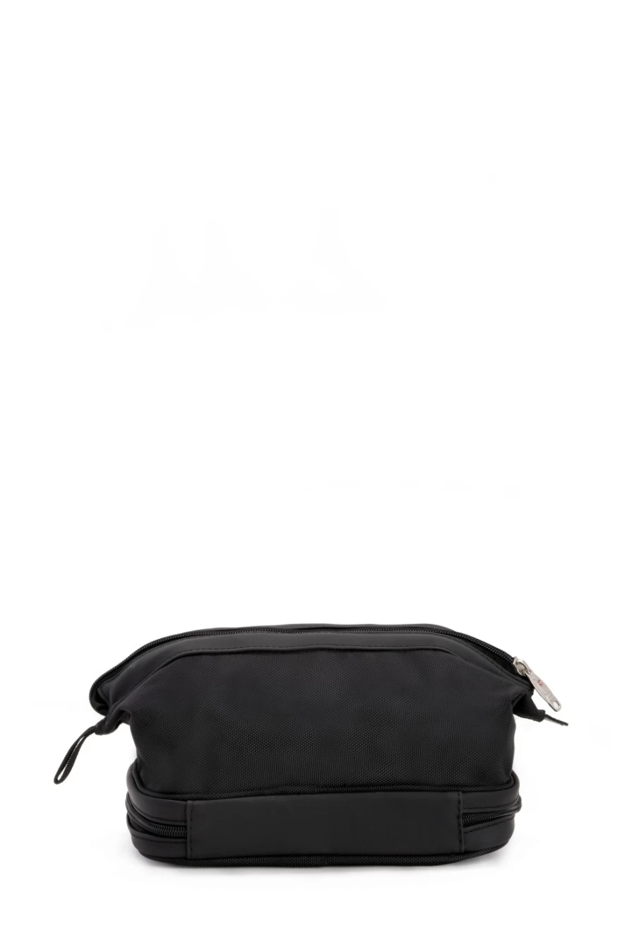 SWISSGEAR 8756 Deluxe Travel Toiletry Bag with Hanging Hook, Water-Resistant Fabric, Spacious Organizer for Toiletries & Cosmetics, Perfect for Men & Women on the Go