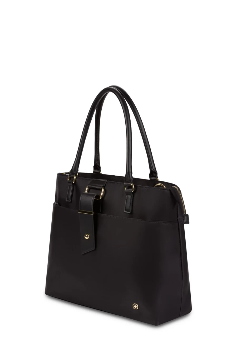 SWISSGEAR 16 Inch Laptop Tote Bag for Women & Men - Stylish & Durable Black Work Bag with Spacious Compartment