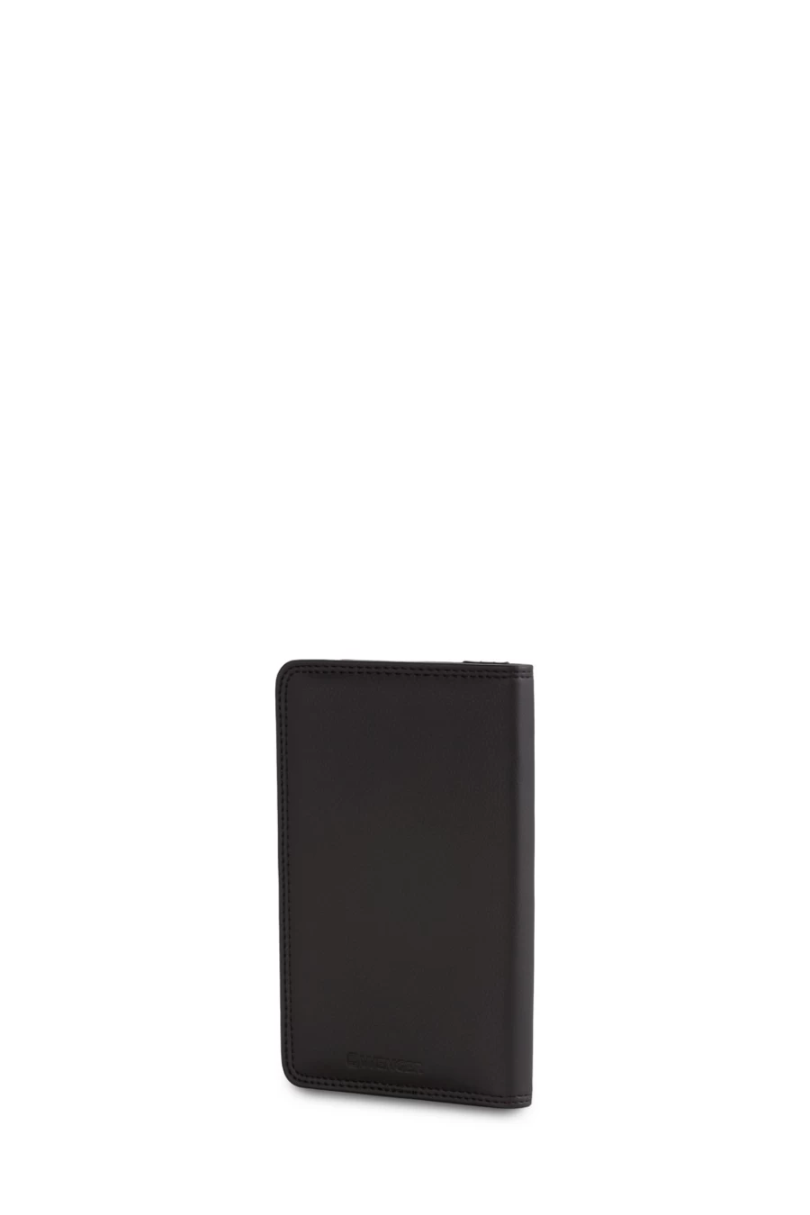 SWISSGEAR Diplomat RFID Blocking Leather Card Holder - Slim Black Wallet for Men & Women